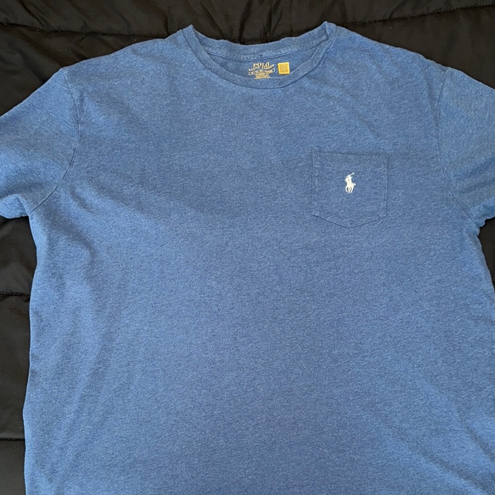 Polo by Ralph Lauren Blue Crew Neck Short Sleeve Tee Shirt